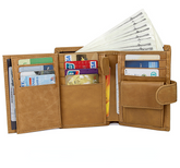 Carteras de piel de vaca con RFID